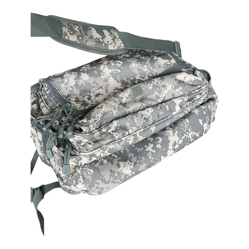 Tactical ACU Digital Camo Messenger Backpack - Multi-Pocket Range Bag